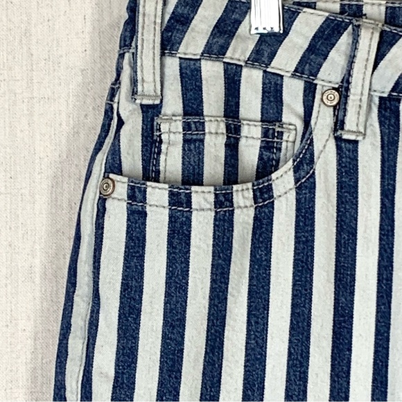 Rock&Roll Denim NWT High Rise Flare Wide Stripe Cowgirl/Boho Jeans - Size 32x34 - Picture 6 of 15